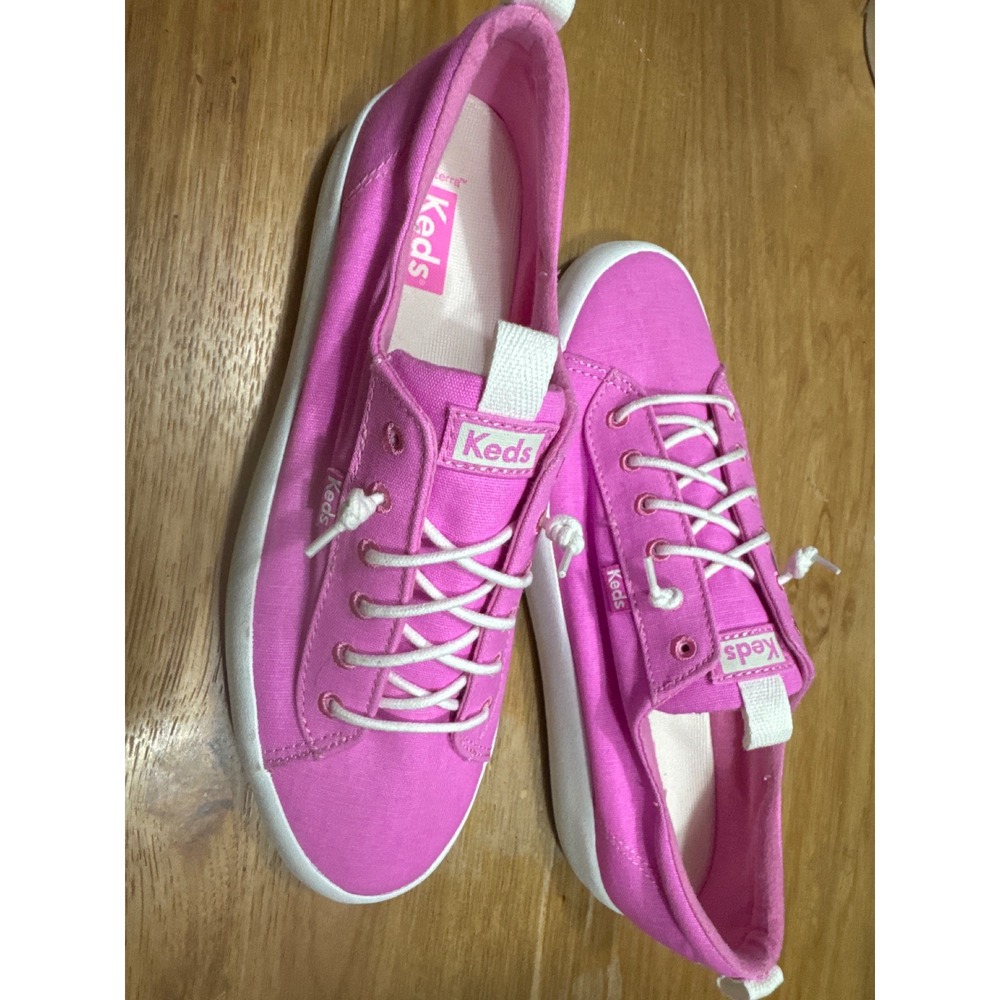 Keds Chillax Pink Canvas Slip On Sneakers Womens Low Top Shoes 8.5
